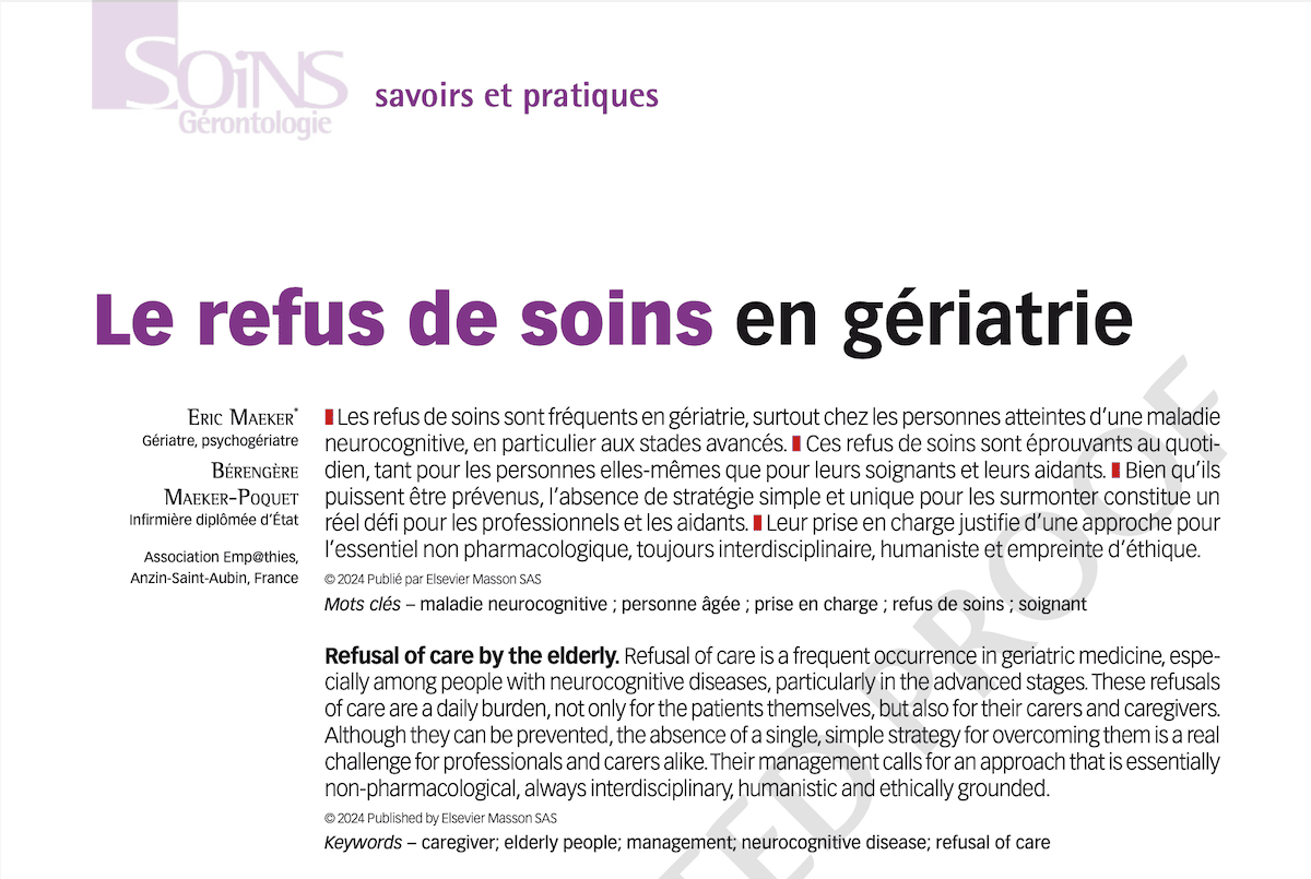 Le refus de soin en gériatrie Manuscrit accepté maeker fr